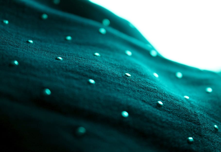 fabric, drop, blue, turquoise, turquois, teal, pattern, textile, monochrome, abstract