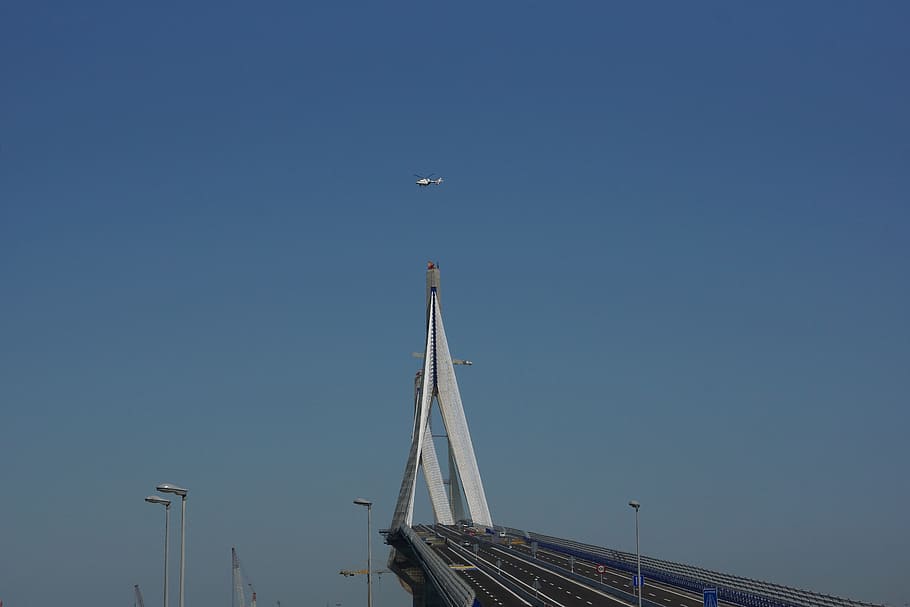 La Pepa Bridge, Cadiz, Spain, cadiz, spain, constitution of 1812, blue, sky, outdoors, day, clear sky