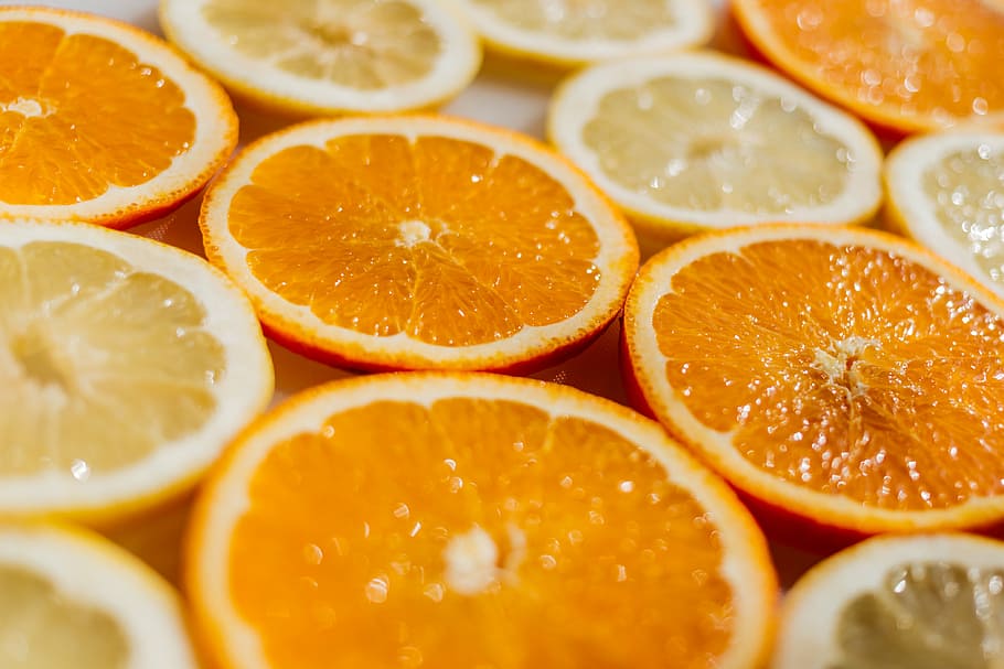 オレンジスライス, オレンジ, フルーツ, ジューシー, 食品, ビタミン, 健康, 柑橘類, 果肉, 柑橘系の果物