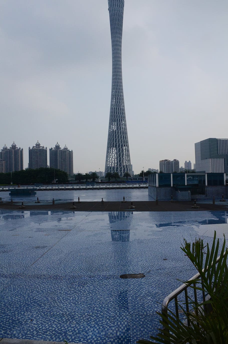 canton, tower telecom, building, built structure, architecture, sky, building exterior, city, water, tall - high
