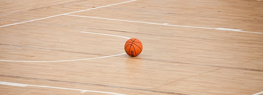 basketball on court, basketball, court, ball, game, sport, floor, arena, hardwood, exercise