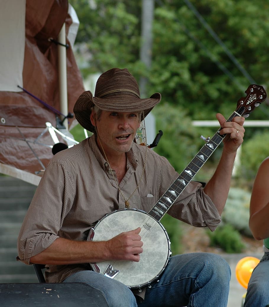 banjo, musisi, instrumen, suara, pertunjukan, hiburan, country, akustik, folk, musik