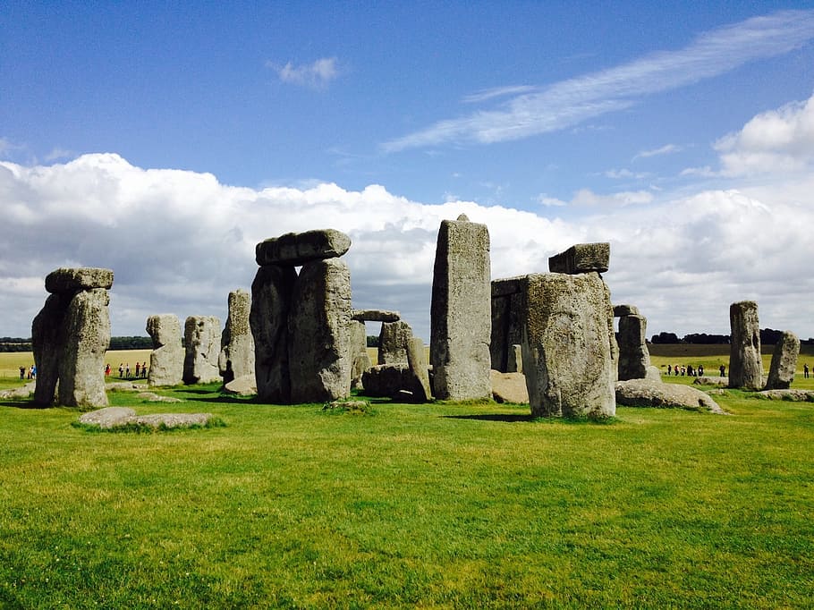 Stones, Inglaterra, feriado, monumento, stonehenge, wiltshire, história, antiga, famosa Place, salisbury - Inglaterra