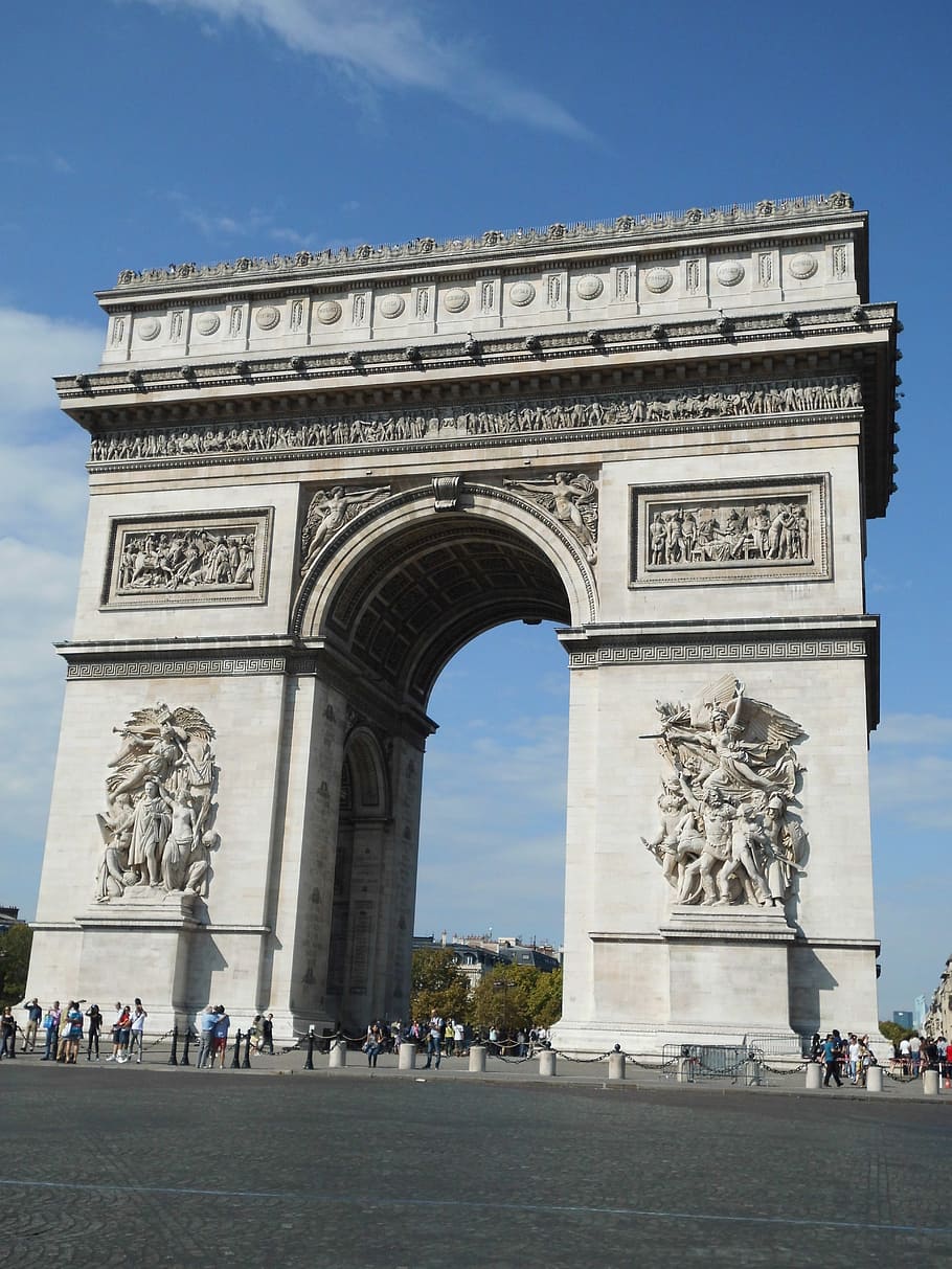 arc, de, triomphe, Arc De Triomphe, Paris, places of interest, champs elysées, cosmopolitan city, france, monument