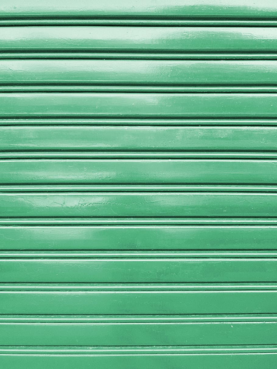 green wall, Metal, Shutter, Aqua, Closed, green, door, exterior, architecture, wall