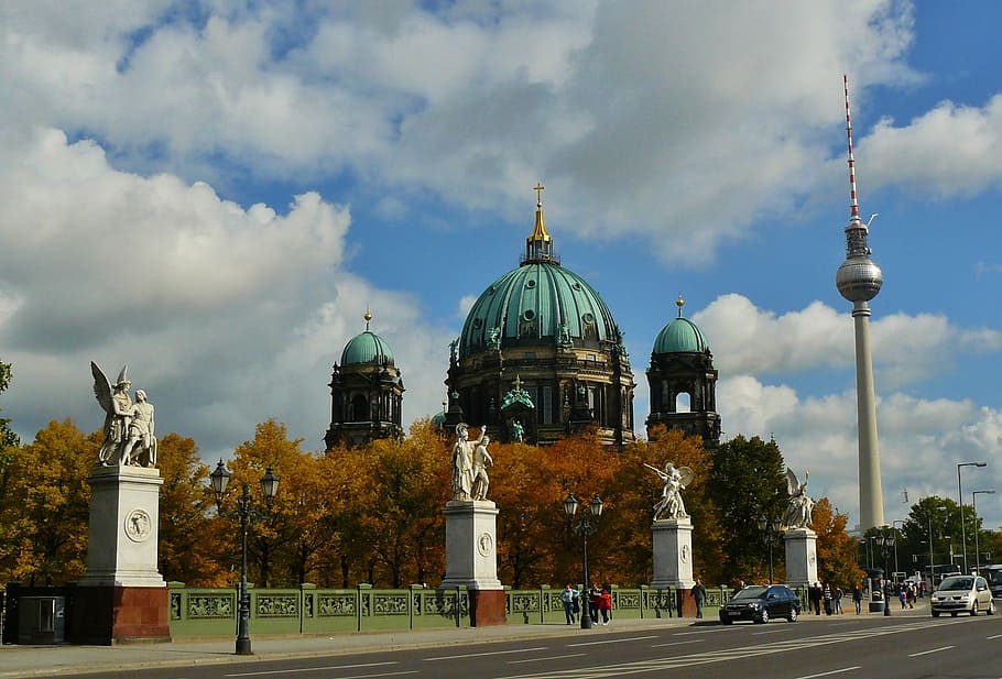 Berlin Cathedral, Dom, Church, dom, church, berlin, landmark, germany, capital, architecture, historically