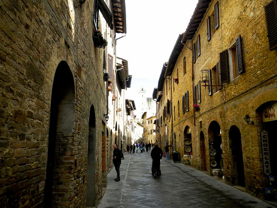 Alley, Italy, Italian, Street, Old, narrow, stone, alleyway, architecture, building exterior