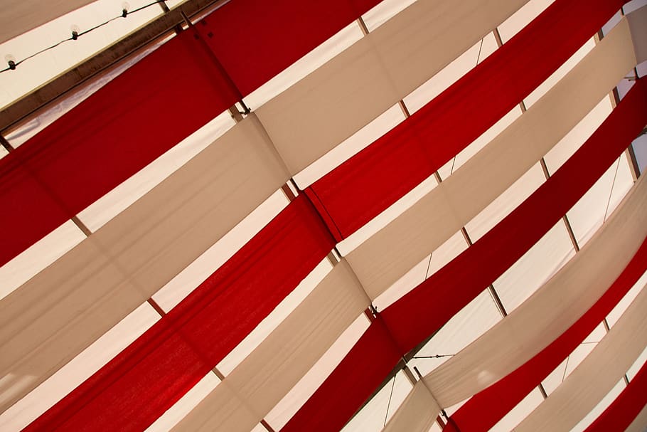 germany, bavaria, tent, beer tent, tradition, white, red, fabric, banner, stripes