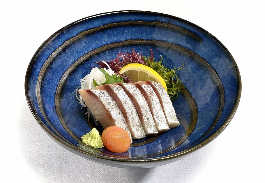 fish dish, bowl, sashimi, white fish, white, seafood, cuisine, healthy, delicious, tasty