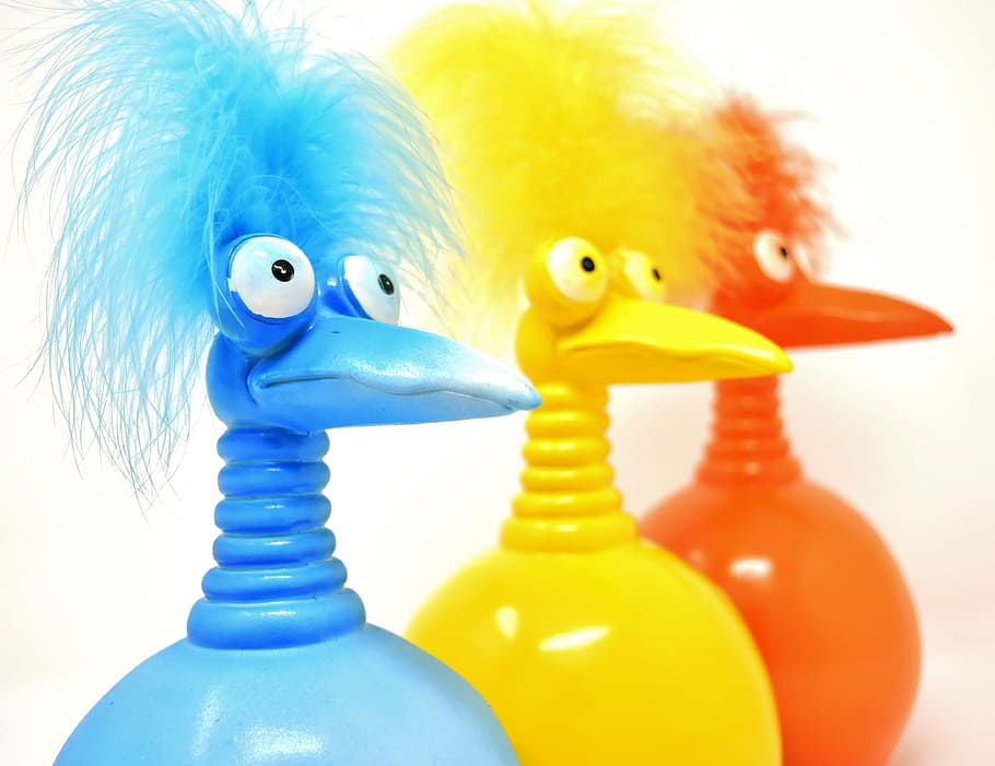jokers, orange, blue, yellow, funny, weird bird, cute, feather, decoration, deco