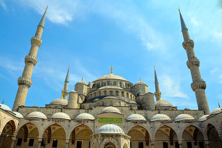 mosque, istanbul, turkey, hagia sofia, ottoman, turkish, islam, sultan, building, temple