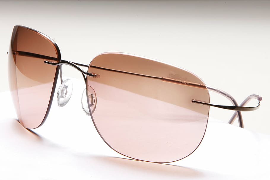 gafas de sol con lente gradiente, patillas doradas, gafas, accesorios, moda, gafas de sol, sol, moderno, fondos, elegancia