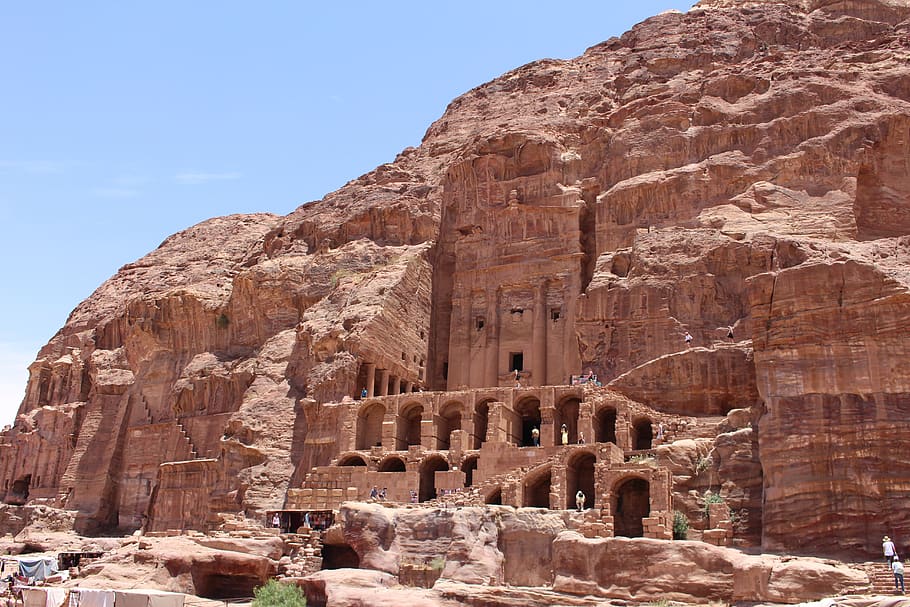 jordania, petra, siq, desierto, piedra, arqueología, historia, revolucionario, cañón, garganta