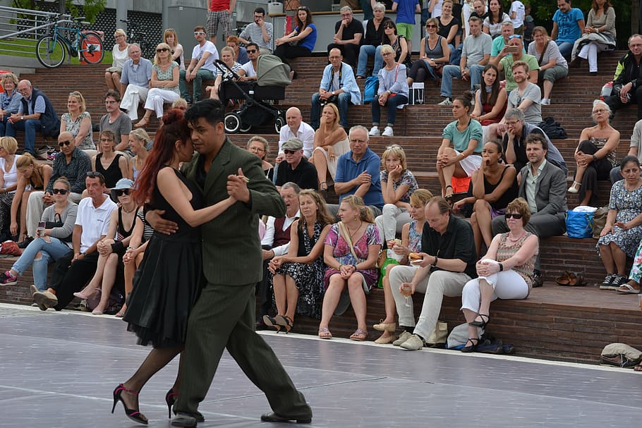 hamburg, tango argentino, festival, dance, couple dance, natural light, large group of people, crowd, real people, group of people