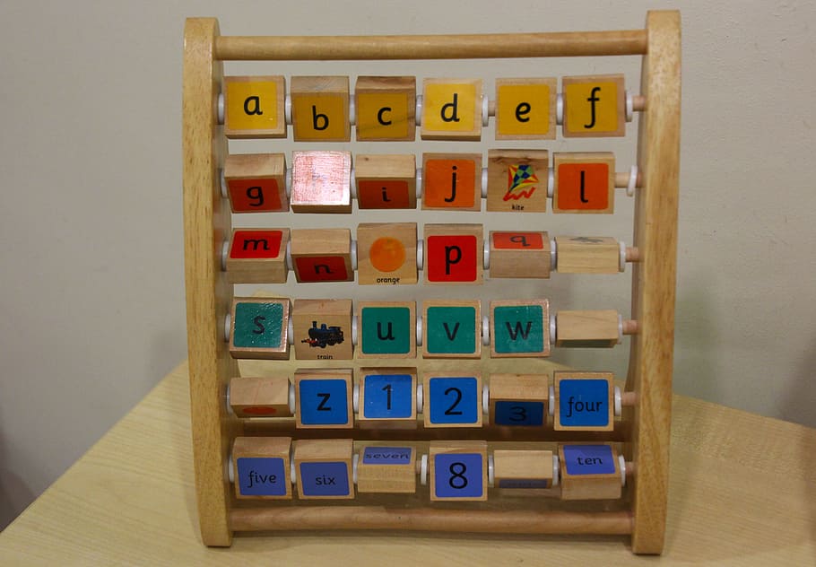 Abacus, Frame, Child'S, Counting, child's counting, education, tool, retro, old, wooden