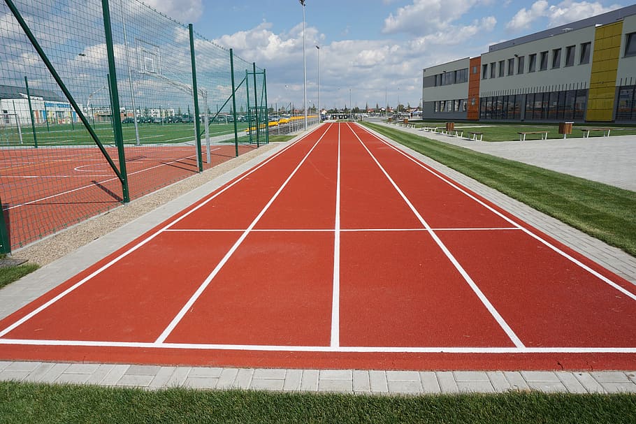 red, track n field, sport, treadmill, athletics, games, race, jogging, time, stopwatch