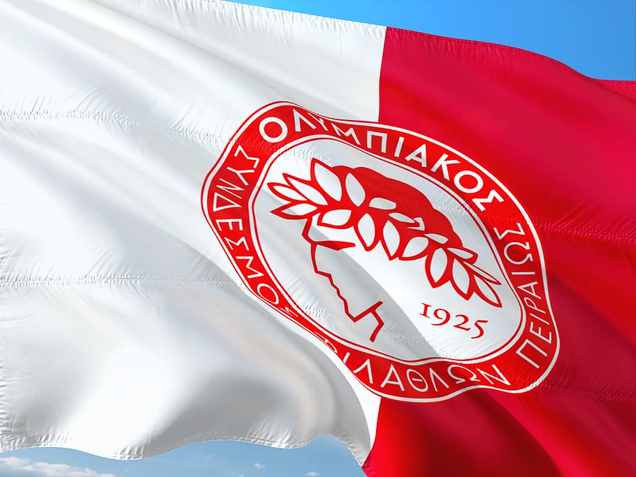 football, soccer, europe, uefa, champions league, olympiakos piraeus, red, text, white color, close-up