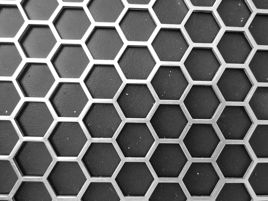 silver, gray, link, digital, wallpaper, metal, metallic, pattern, honeycomb, six