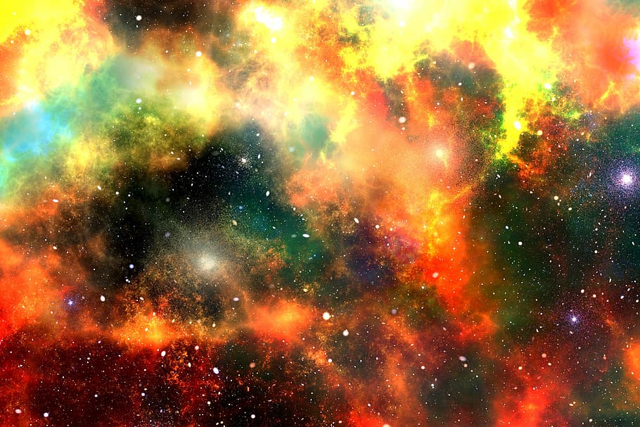 色とりどりの星の絵, 宇宙, 空, 星, スペース, すべて, コスモス, ヘッダー, 銀河, バナー