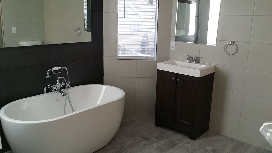 Bath, Home, Real Estate, domestic bathroom, bathroom, indoors, domestic room, hygiene, door, sink