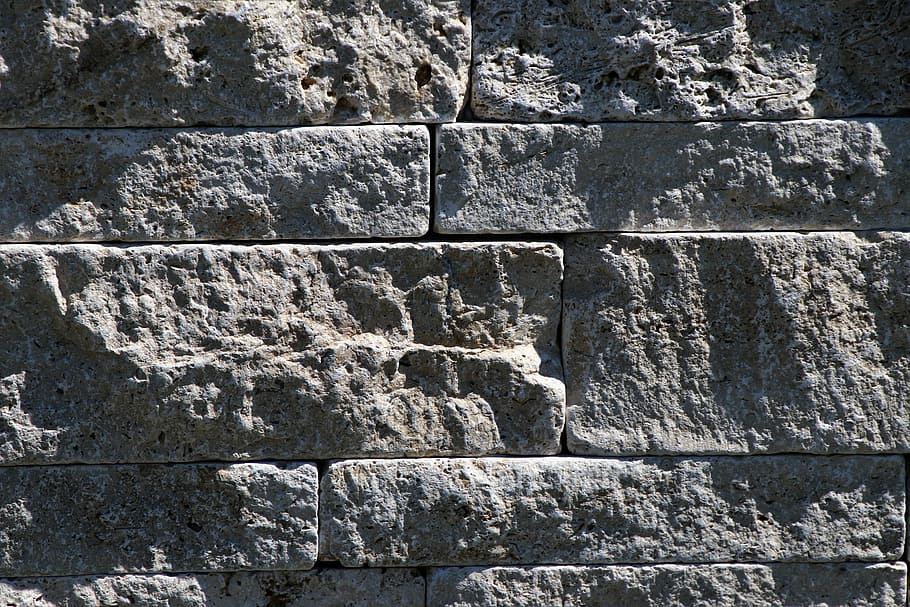 gray brick wall, stone, lake dusia, harsh, the structure of the, model, cube, texture, reliable, abstract