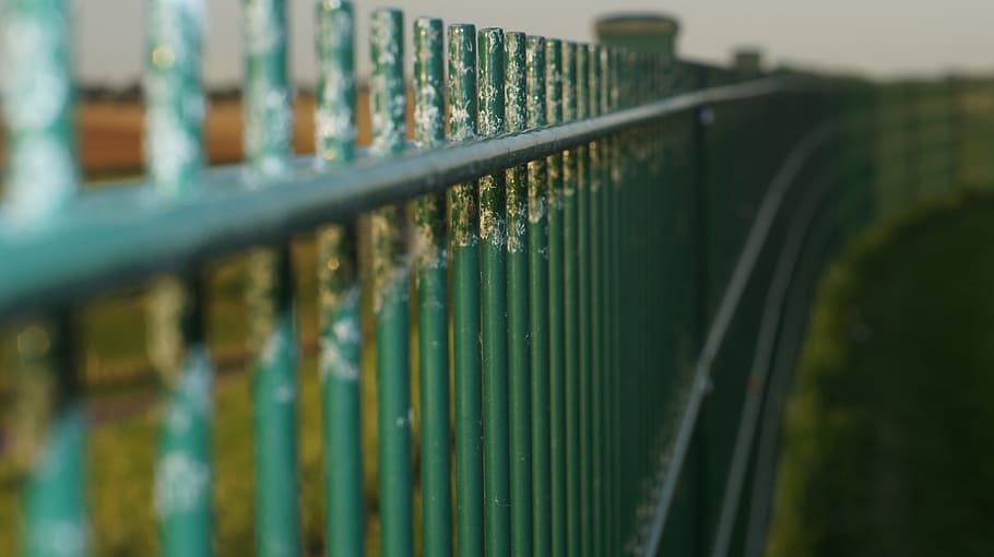 fence, green, endless, barrier, grid, border, fenced, imprisoned, selective focus, security