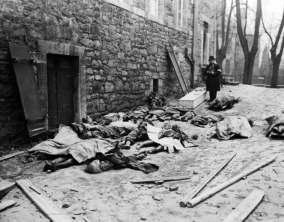 belgian civilians, killed, german units, offensive, battle, bulge, Belgian, civilians, German, units