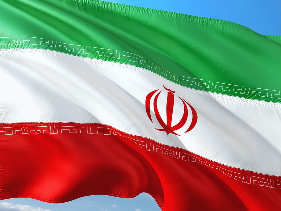 green, white, red, flag, daytime, close-up photo, international, iran, green color, close-up