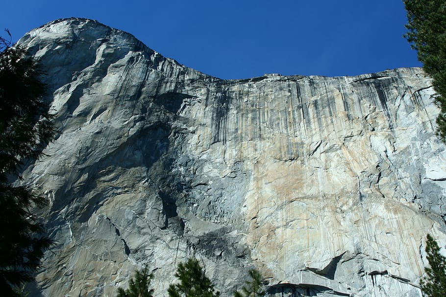 yosemite, valle, pared, montaña, cielo azul, paisaje, cielo, roca, pared de roca, parque nacional