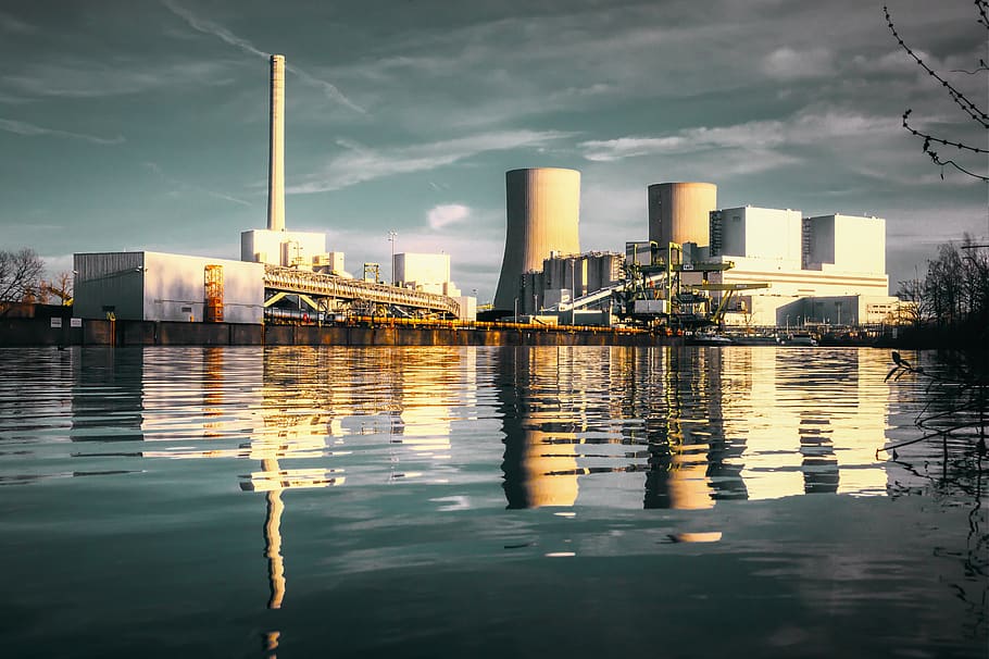 power plant, energy, coal fired power plant, industrial plant, chimney, industry, power generation, cooling tower, carbon, electricity