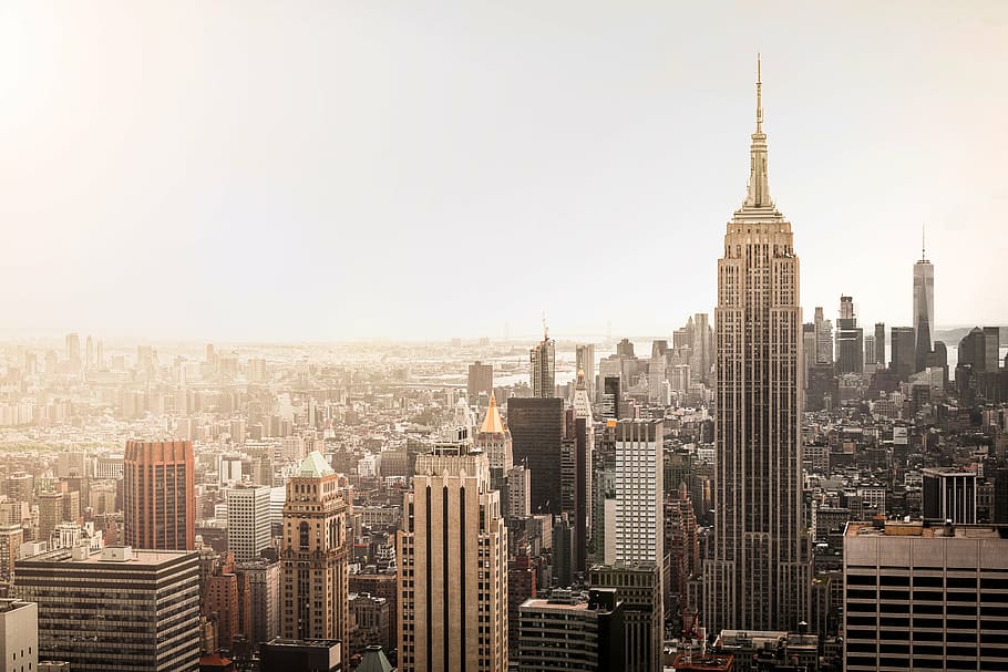 arquitectura, edificios, infraestructura, cielo, rascacielos, torre, ciudad, urbano, horizonte, Nueva York
