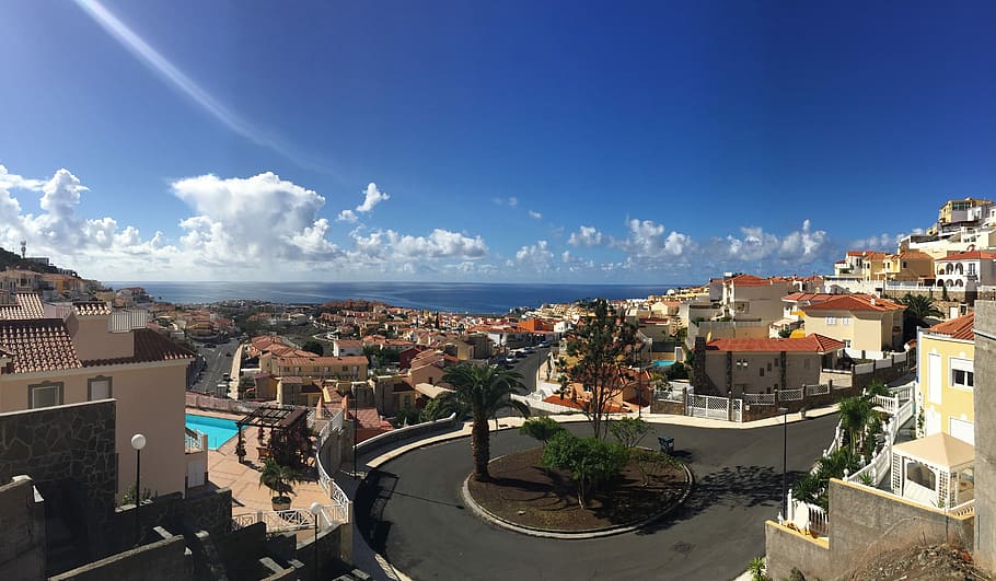 Arguineguin, Gran Canaria, Loma, Dos, loma dos, canary islands, houses, cityscape, city, architecture