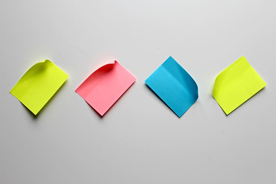 sticky, notes, office, Sticky notes, various, business, marketing, note, stickies, yellow