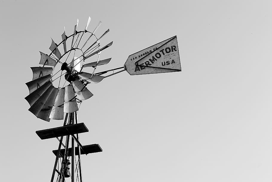 black, white, windmill sign wind, Black White, White Windmill, Sign, wind, windmill, travel, sky