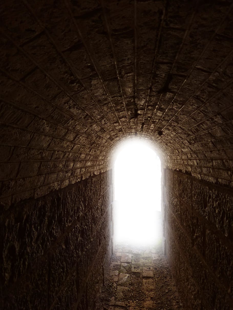 architectural, photography, brown, passage, Tunnel, Light, Symbol, Transfer, Death, metaphor