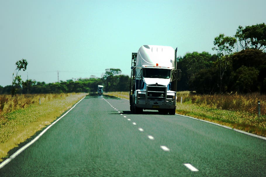 truck, australia, highway, transport, semi trailers, carriage of goods, transportation, land vehicle, mode of transportation, road