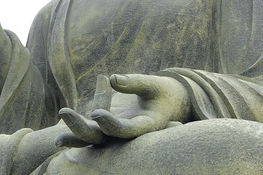 estatua durante el día, meditación, buda, mano, religión, espiritual, budismo, corea, deidad, fe