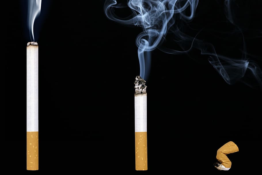 cigarette, smoke, nicotine, addiction, ash, smoking, tobacco, cigarette end, unhealthy, cant
