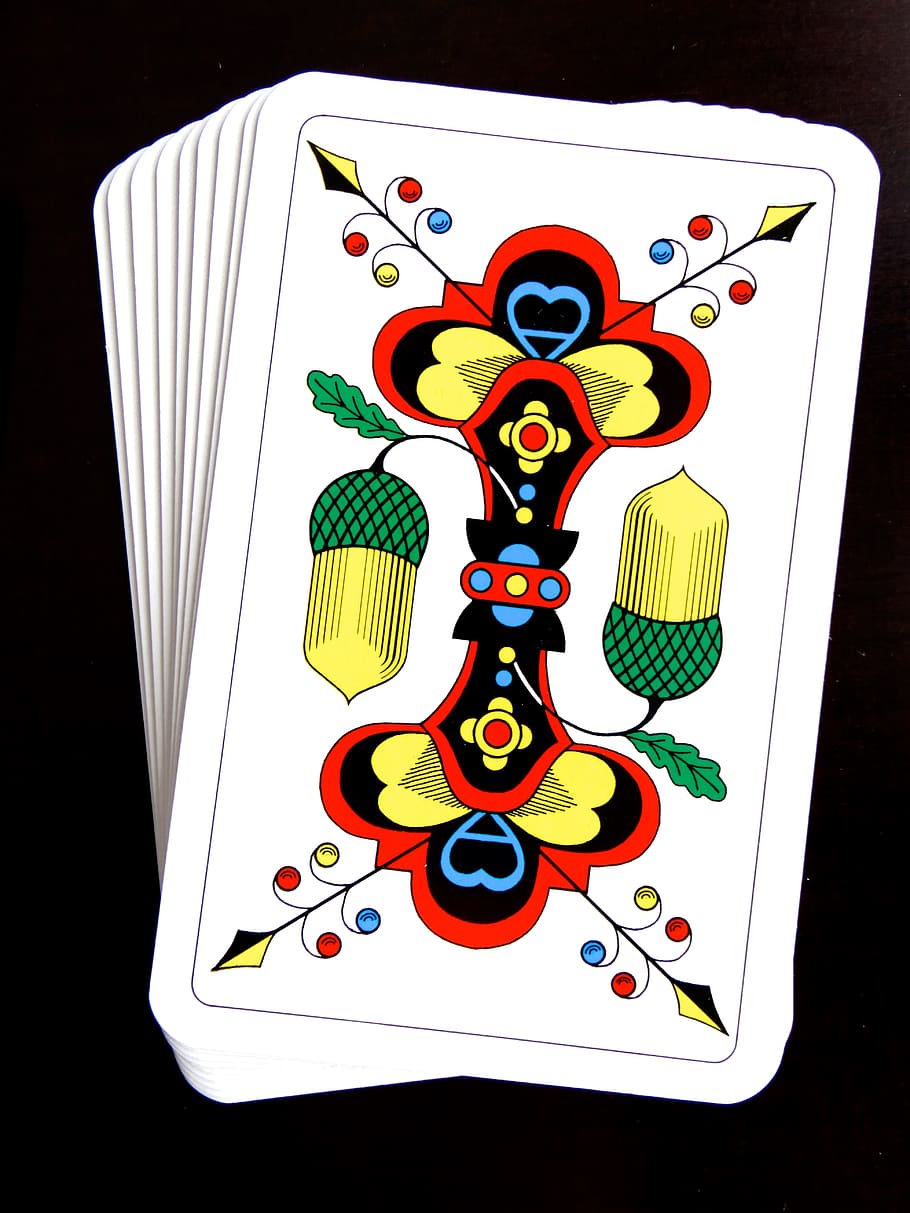 Ace, Acorn, Kartu, Jass, Permainan Kartu, kartu jass, strategi, bermain, tempat, menang