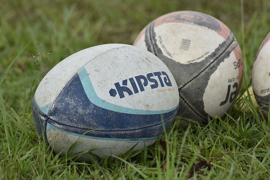 rugby, ball, water, field, grass, sport, plant, close-up, western script, text