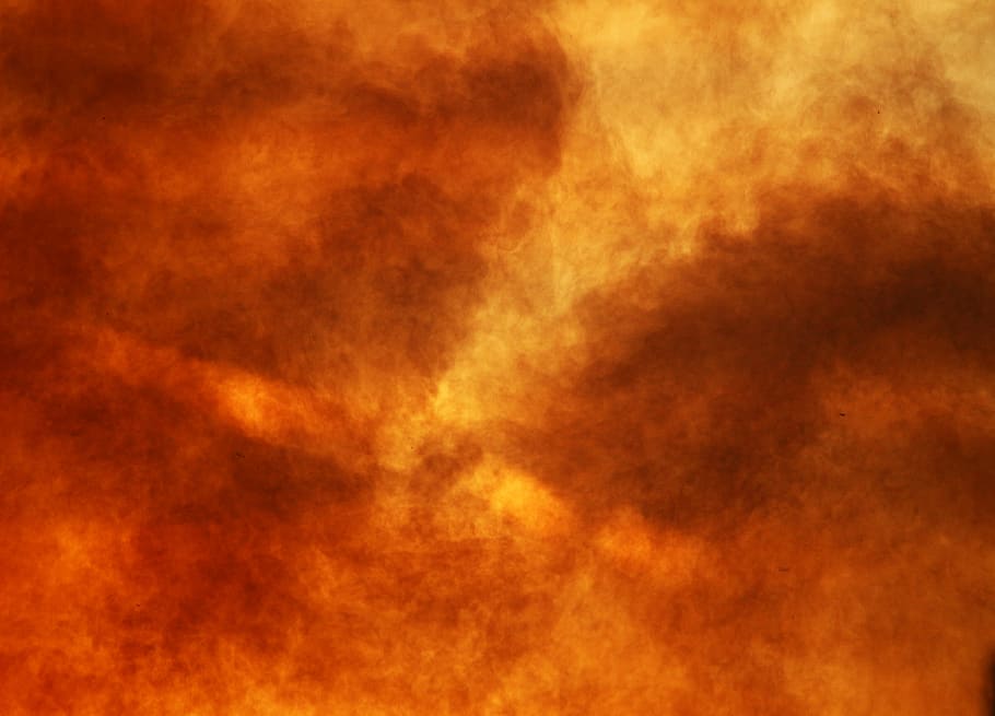 smoke, fire, sunset, afterglow, campfire, smoking, burn, fire - natural phenomenon, burning, orange color