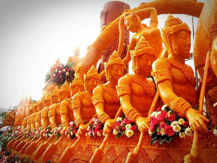 architecture, artistic, asia, background, buddha, buddhist, candle, candle festival, carving wax, celebration