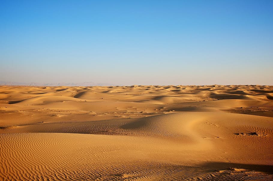 sahara desert, daytime, landscape, desert, clear, viewsand, yellow, dry, hot, nature