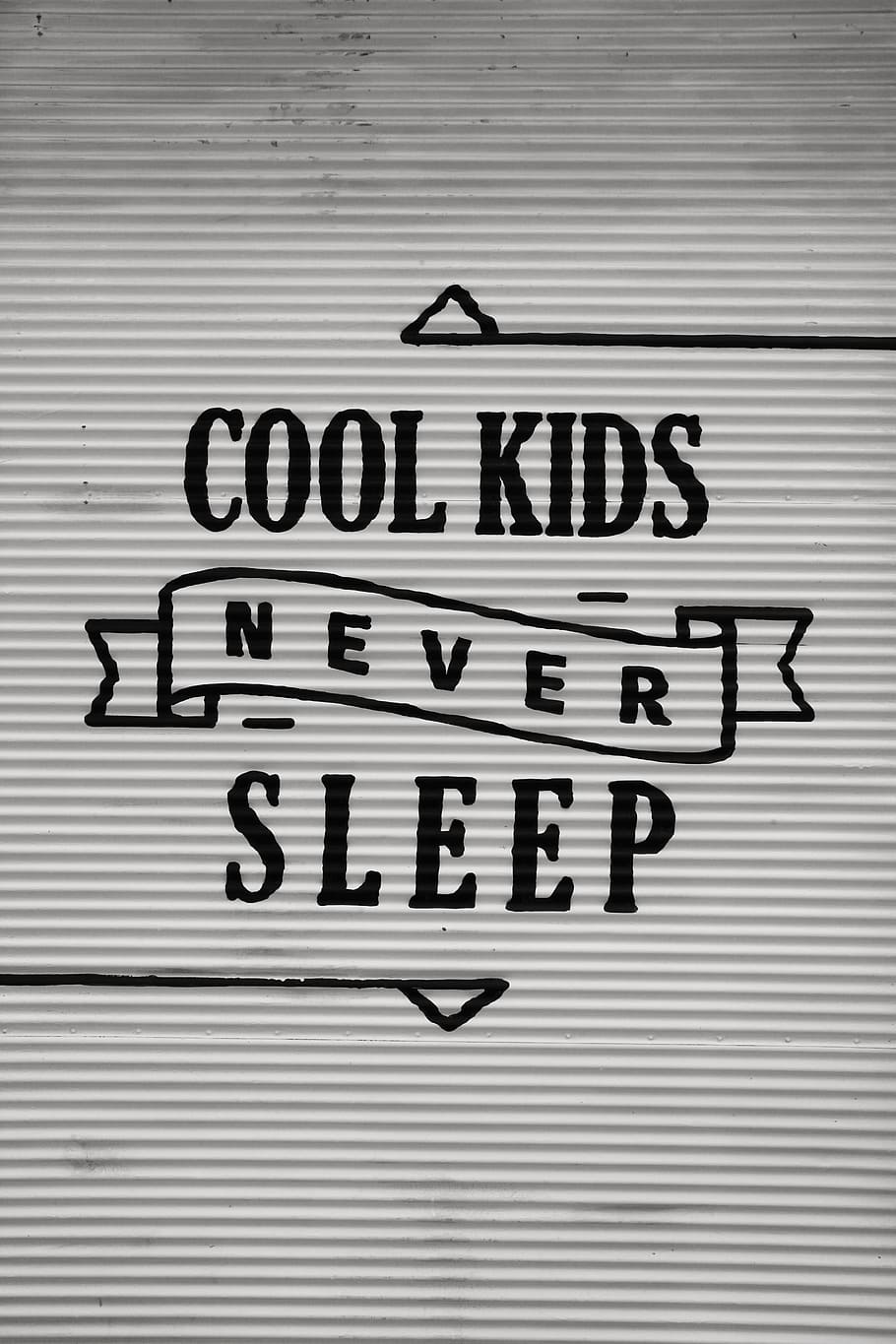 cool, kids, never, sleep, sign, urban, add, wall, trendy, lettering