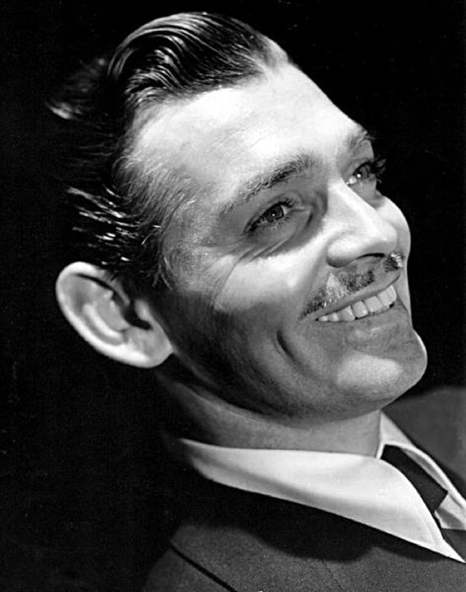 clark gable, leading man, star, classic, silver screen, actor, vintage, movies, motion pictures, monochrome