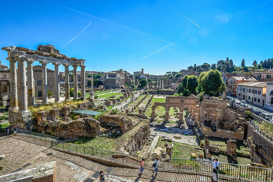 Roman, Forum, Rome, Italy, Ruins, roman, forum, rome, italy, italian, monument, ancient