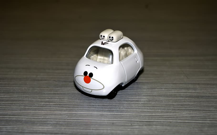 white bunny car, wild, rabbit, animal, car, white, small, cute, metal, 2