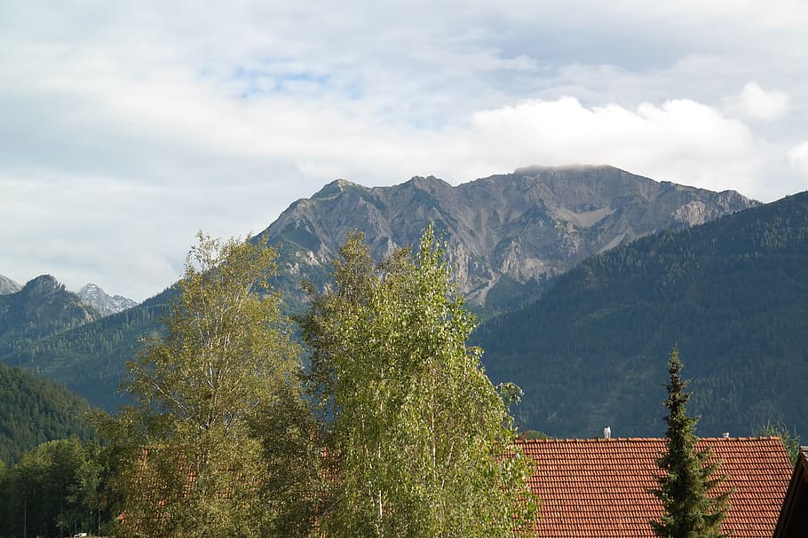 Allgäu, Alpine, Pfronten, Panorama, falkenstein, sekop atas, rossberg, brentenjoch, pegunungan, ujung kölle