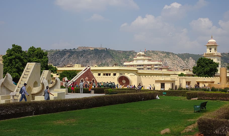 jantar mantar, architectural, astronomical, instruments, observatory, monument, jaipur, rajasthan, tourism, landmark