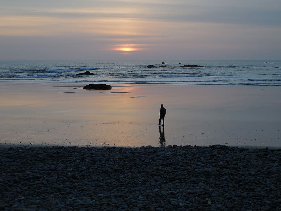 Одинокая мать на пляже Telegraph